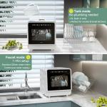 magicplux Portable Dishwasher, Countertop Dishwasher with Color Screen, 5 Place Settings & 8 Washing Programs, Mini Dishwashers, 3 Spray Arms with 5 L Built-in Water Tank