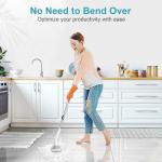 Ultrean Spin Brush, Cordless Electric Spin Scrubber with 4 Replaceable Brush Heads Adjustable Extension Handle, 2 Speed Shower Scrubber for Cleaning Bathroom, Tile, Floor, Tub