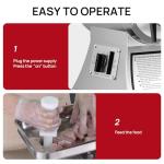 ARINOO Commercial Meat Grinder #12C, 0.9HP Heavy Duty Stainless Steel Industrial Meat Mincer w/2 Blades & Meat Pusher,Electric Meat Grinders for large batches home butchering, or small farm processing