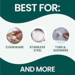 Scotch-Brite Handy Brush, Small and Durable Dish Brush with Handle for Scrubbing Hard-to-Reach Cookware, Tubs, Sinks, Car Tires, and More without Scratching, Antimicrobial, and Rinses Clean