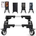 LYUND Heavy Duty All Steel Smoker Stand With 5 Inch Casters Wheels, for Vertical Electric Smoker&Digital Electric Smoker Universal Mobile Base