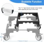 LYUND Heavy Duty All Steel Smoker Stand With 5 Inch Casters Wheels, for Vertical Electric Smoker&Digital Electric Smoker Universal Mobile Base