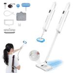 Steam Mop All-in-one for Floor Cleaning, MultiPurpose Steam Cleaner for Home with LED display screen, Detachable Handheld Floor Steamer with Scent Container and strap for Hardwood,Tiles and Carpet