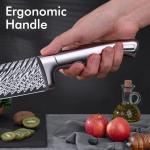 Knife Set, Astercook 21 Pieces Kitchen Knife Set with Built-in Sharpener, German Stainless Steel Knife Block Set, Razor-Sharp Knives with Full-tang Handle, Dishwasher Safe, Silver