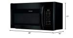 Frigidaire 30" Black Over-the-Range Microwave, 1.8 cu ft