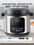 Midea 10-in-1 Electric Pressure Cooker with Slow Cooker, Steamer, Saute, Sous Vide, and Bake Modes, Stovetop & Oven Safe Stainless Steel Pot, 6 Quarts