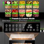 Food Dehydrator 12 Trays 850W, Stainless Steel Food Dryer with Adjustable Timer & Temperature (95-165°F) for Beef Jerky, Fruit, Herbs, Dog Treats