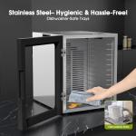 Food Dehydrator 12 Trays 850W, Stainless Steel Food Dryer with Adjustable Timer & Temperature (95-165°F) for Beef Jerky, Fruit, Herbs, Dog Treats