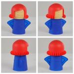 AUPLEX 5 PCS Angry Mama Microwave Cleaners & Cool Mama Fridge Odor Absorber, High temperature Steamer Cleaning Equipments, Refrigerator Moisture Absorber & Freshener Holder For Kitchen Gadget Tools