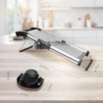 ZHANG XIAO QUAN SINCE 1628 Mandoline Food Slicer for kitchen, Adjustable Stainless Steel Mandoline Vegetable slicer Julienne, Onion Potato Chip French Fry vegetable slicer