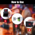 Whiskey Smoker Kit with Smoking Gun Cocktail Smoker Kit with 8 Flavors Wood Chips, Bourbon Portable Indoor Drink Smoker Infuser Kit for food Birthday/Christmas for Men