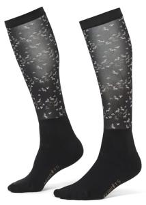 Kerrits Dual Zone Boot Socks Black Happy Herds Size: O/S