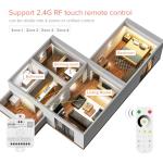 BTF-LIGHTING SP530E WiFi Alexa Bluetooth Controller 4 Zones 2.4GHz Dimming RF RB1 Remote Kit Support FCOB COB SMD PWM or SPI Single Color LED Strip WS2811 IC etc DC5V DC12V DC24V