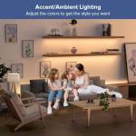 BTF-LIGHTING SP530E WiFi Alexa Bluetooth Controller 4 Zones 2.4GHz Dimming RF RB1 Remote Kit Support FCOB COB SMD PWM or SPI Single Color LED Strip WS2811 IC etc DC5V DC12V DC24V