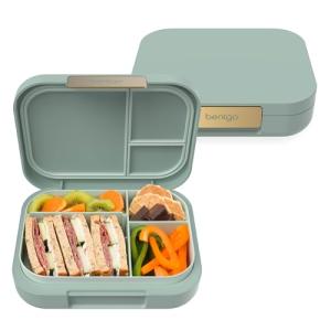 Bentgo Modern - Adult & Teen Bento Lunch Box; 3-4 Compartments, Leak-Resistant, 5.5 Cup Capacity/44 fl oz, Improved Locking Clips, Reusable, BPA-Free, Dishwasher/Microwave Safe Tray (Mint Green)