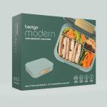 Bentgo Modern - Adult & Teen Bento Lunch Box; 3-4 Compartments, Leak-Resistant, 5.5 Cup Capacity/44 fl oz, Improved Locking Clips, Reusable, BPA-Free, Dishwasher/Microwave Safe Tray (Mint Green)