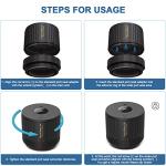 Electric Mason Cordless Vacuum Sealer Kit for Wide-Mouth & Regular-Mouth Mason Jars, for Food Storage and Fermentation, Black