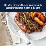 HENCKELS Forged Accent Razor-Sharp Steak Knife Set of 4, White, German Engineered Knife Informed by over 100 Years of Mastery