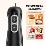 Immersion Blender Handheld, Corded Electric Blenders Portable Stick Mixer with 2 Mixing Speed and Stainless Steel Blades Emulsifier for Effortless Blending Soup, Smoothies, Puree or Baby Food