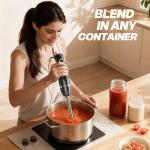 Immersion Blender Handheld, Corded Electric Blenders Portable Stick Mixer with 2 Mixing Speed and Stainless Steel Blades Emulsifier for Effortless Blending Soup, Smoothies, Puree or Baby Food