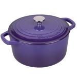 VORRINGARD Enameled Cast Iron Dutch Oven Pot with Lid, for Bread Baking, Round Bread Oven- include Sourdough Bread Baking Supplies Set, 4.5QT, Purple