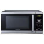 Farberware 0.9 Cu. Ft. Countertop Microwave Oven – 900 Watts Power, Auto Cook Settings, Defrost, Easy Clean and Child Safety Lock-Stainless and Black, Stainless Steel