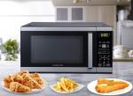 Farberware 0.9 Cu. Ft. Countertop Microwave Oven – 900 Watts Power, Auto Cook Settings, Defrost, Easy Clean and Child Safety Lock-Stainless and Black, Stainless Steel