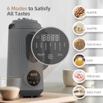 Zopehan 8 in 1 Nut Milk Maker,35oz(1000ml) Automatic Homemade Almond, Oat,Blenders,Plant-Based Milk and Non-Dairy Beverages, Milk Maker Machine with Delay Start/Self Clean