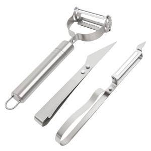 Adnexum 3-in-1 Vegetable Peeler - Ultra Sharp Slicer, Grater & Peeler with Ergonomic Design Grip for Effortless Peeling, Slicing and Grating for Fruit, Potatoes, Carrots, Apples