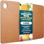 Dishwasher Safe Cutting Board for Kitchen - Large Composite Wood Cutting Board - Thin, BPA Free & Eco-Friendly Chopping Board, Fits Any Countertop, Great Kitchen Gift (14.5 x 11.25 Inch, Natural)