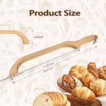 Sourdough Bread Slicer,16inch Bread Knife for Homemade Bread,Bread Bow Knife for Sourdough Rounds,Bread Cutter with Protective Cover,Stainless Steel Serrated Bread Knofe