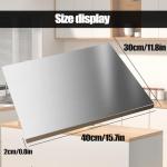 Stainless steel cutting board for kitchen,steel chopping board,baking sheet,suitable for meat, fruits, vegetables and pastry board,15.7"L x 11.8"W
