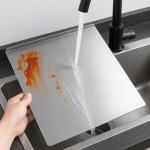 Stainless steel cutting board for kitchen,steel chopping board,baking sheet,suitable for meat, fruits, vegetables and pastry board,15.7"L x 11.8"W