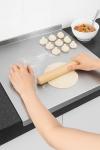 Stainless steel cutting board for kitchen,steel chopping board,baking sheet,suitable for meat, fruits, vegetables and pastry board,15.7"L x 11.8"W