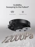 DREAME X40 Ultra Robotic Vacuum with Removable & Liftable Mop, 12,000Pa Suction, Side Brush Extensive Cleaning, 158°F Mop & Washboard Self Cleaning, Auto-Empty, Auto Refill, liftable Brushes
