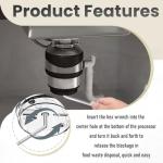 Garbage Disposer Unjamming Wrench/WRN-00 Garbage Disposal Wrench Tool - Compatible with All Waste King and SinkErator/Moen Garbage Disposals