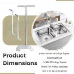 Garbage Disposer Unjamming Wrench/WRN-00 Garbage Disposal Wrench Tool - Compatible with All Waste King and SinkErator/Moen Garbage Disposals
