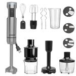 Handheld Immersion Blender, 1000W Powerful 10-in-1 Set for Smoothies,Orange Juicer, Egg Beater, Dough Hook, Vegetable Chopper, Potato Masher (11th Accessory Not Recommended)