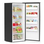 KoolMore CUFR-21C 21 cu. ft. Upright Convertible Freezer/Refrigerator, 2-in-1 Appliance, Storage for Fresh or Frozen Food and Drinks with Clear Shelves and Drawers in Silver, Stainless Steel