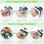 YOTAN Electric French Fry Cutter,French Fry Cutter Stainless Steel with 1/2 & 3/8 Inch Blade,Commercial and Household Electric Fry Cutter,Potato Slicer,Use for Potatoes,Onion,Cucumbers,Apples