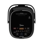 Midea 3L Rice Cooker with Steamer Basket, 6-Cup Uncooked Capacity, Induction Heating & Fuzzy Logic Technology, 24h Delay Start & Keep Warm, Non-Stick Inner Pot