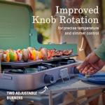 Coleman Cascade 3-in-1 Outdoor Camp Stove, Portable Cooktop with Included Cast-Iron Grill & Griddle Accessories, 24,000 BTUs of Power for Camping, Tailgating, Grilling