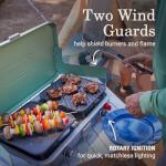 Coleman Cascade 3-in-1 Outdoor Camp Stove, Portable Cooktop with Included Cast-Iron Grill & Griddle Accessories, 24,000 BTUs of Power for Camping, Tailgating, Grilling