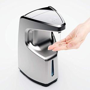 Automatic Soap Dispenser, Touchless Soap Dispenser, Hand Sanitizer Dispenser,Adjustable Dispensing Volume,Wall Mount/Countertop Soap Dispenser,for Kitchen/Bathroom/School/hospital,450ml/15.2oz(Silver)
