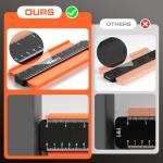 JOREST Contour Gauge with Lock (10 Inch), Gifts Ideas for Men Dad Carpenter Handyman, Profile Tool for Tile Flooring, Carpet laying, Woodworking, Measuring Angle/Shape/Outline/Edge