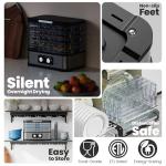 Konfintos Food Dehydrator for Jerky, 5 Stackable BPA-Free Trays, Adjustable Temperature & 250W Compact Dehydrator Machine for Meat, Fruit, Mushroom, Herbs, Easy Knob Control, Recipe Included, 72H Max