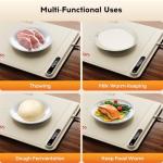 Warming Mat for Food, Voriah Electric Warming Tray with 3 Temp Settings & Auto Shut-Off, Food Warmer with Thick Silicone Surface to Keep Food Warm at Buffet, Parties, and Family Use（Apricot）