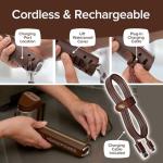 HorsePower Giddy Up Grill Cleaner AS SEEN ON TV! – Cordless, Rechargeable BBQ Tool with 350 RPM Stainless Roller, LED Light – Patents Pending – From BulbHead, a Family-Owned American Brand