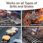 HorsePower Giddy Up Grill Cleaner AS SEEN ON TV! – Cordless, Rechargeable BBQ Tool with 350 RPM Stainless Roller, LED Light – Patents Pending – From BulbHead, a Family-Owned American Brand