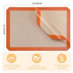 Luckyiren 2-Pack Silicone Baking Mats – Non-Stick Reusable BPA-Free Oven Liners, 100% Food-Grade Silicone, Fit Half Sheet Pans (16.54" x 11.62") for Cookies, Pastry & More